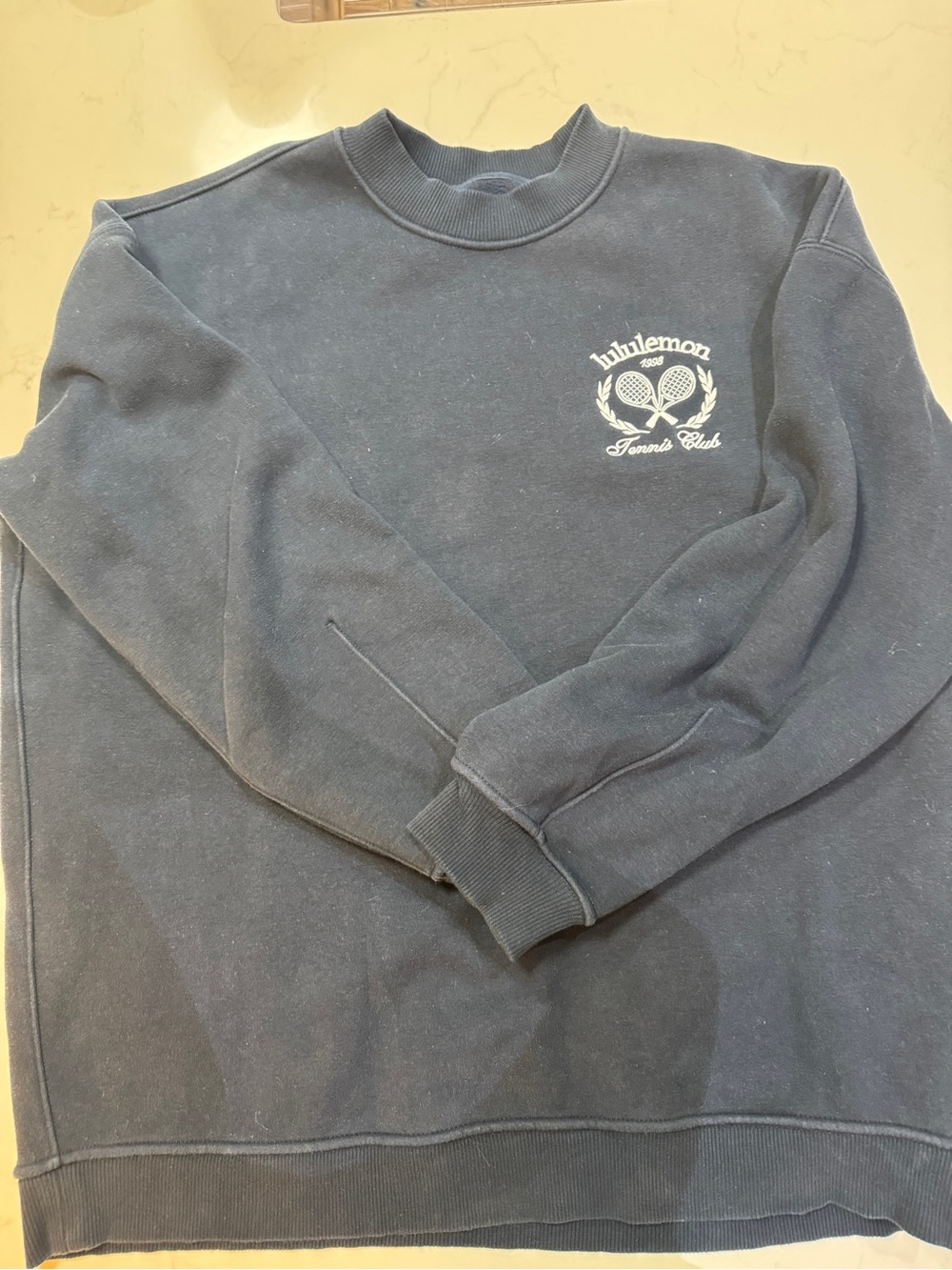 Lululemon Heavyweight Fleece Pullover Tennis Club Navy Size Medium